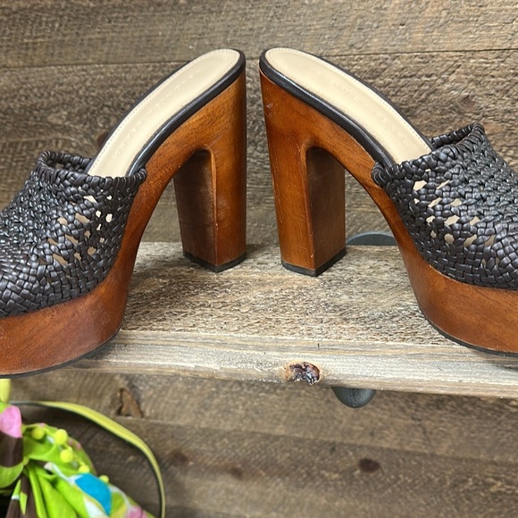 Veronica Beard Guadalupe Platform Sandal - Expresso Size 6 - Picture 6 of 7